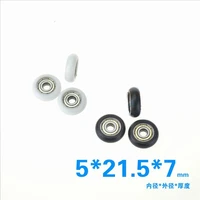 9pcs 625zz pom bearings passive round roller wheel with kossel delrin plastic wheel 5x21 5x7mm for 3d printer parts