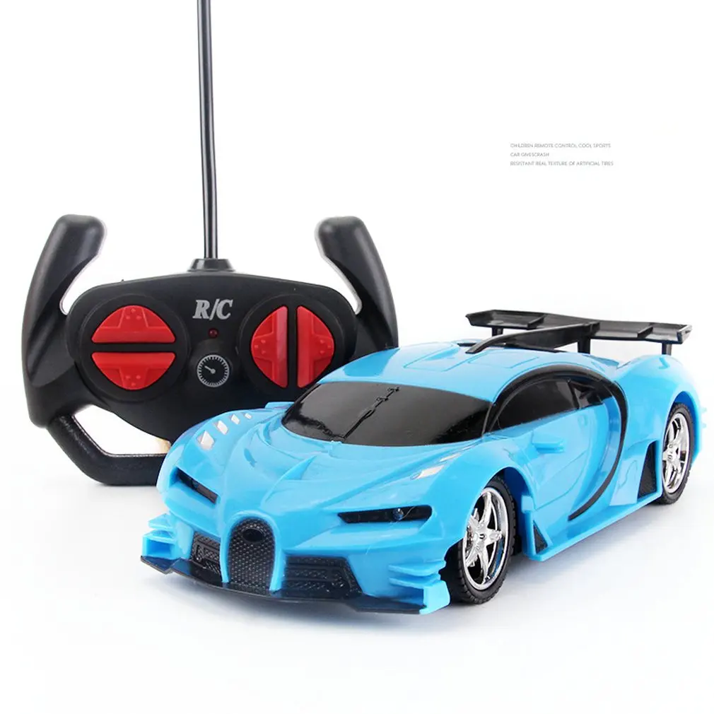 Blue 1:18 Камень дистанционного управления гоночный автомобиль пластиковый Электрический заряжаемый игрушечный автомобиль стойла Рекламный детский игрушечный автомобиль - Цвет: Blue