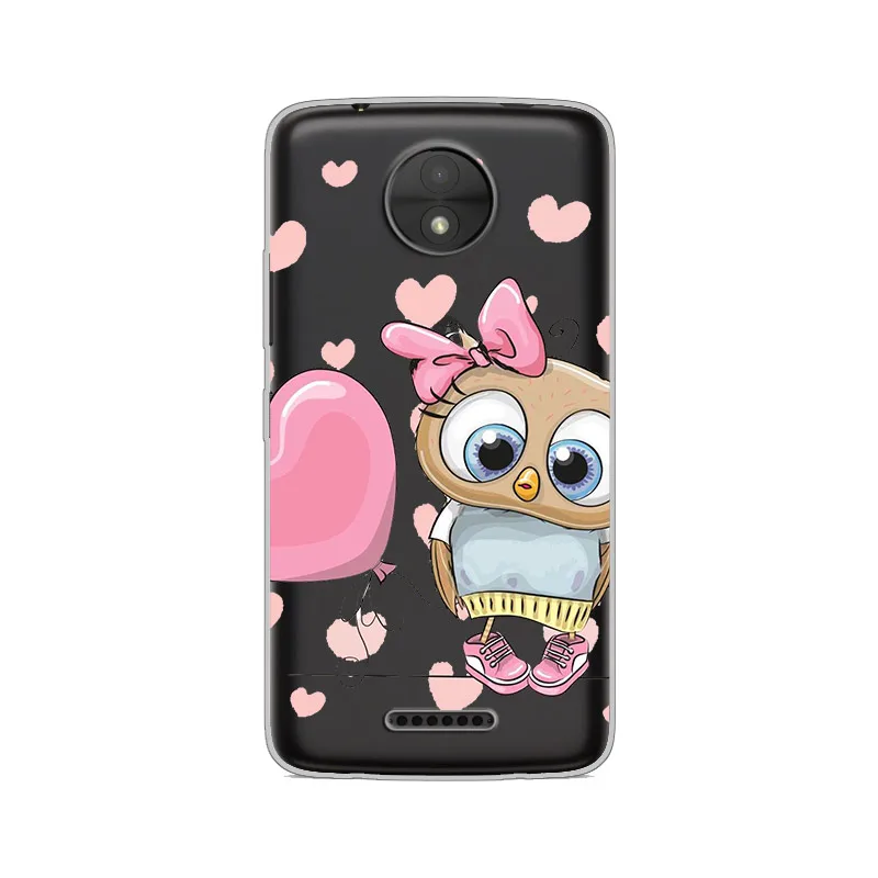 Ciciber Животные Сова для Motorola Moto C Z2 Z3 ONE P30 G4 G5 G5S G6 E3 E4 E5 Play Plus Power M X4 чехол мягкий