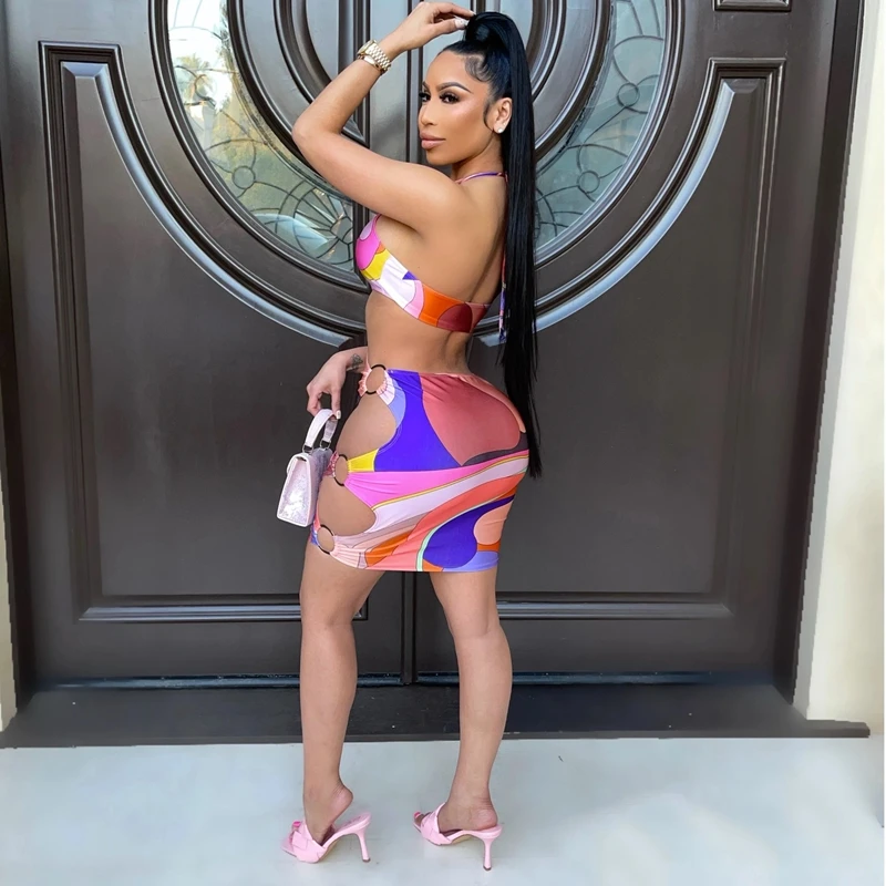 

ZKYZWX Sexy Hollow Out Bodycon Mini Dress Dresses for Women 2021 Summer Vacation Outfits Night Clubwear Backless Ladies Dress