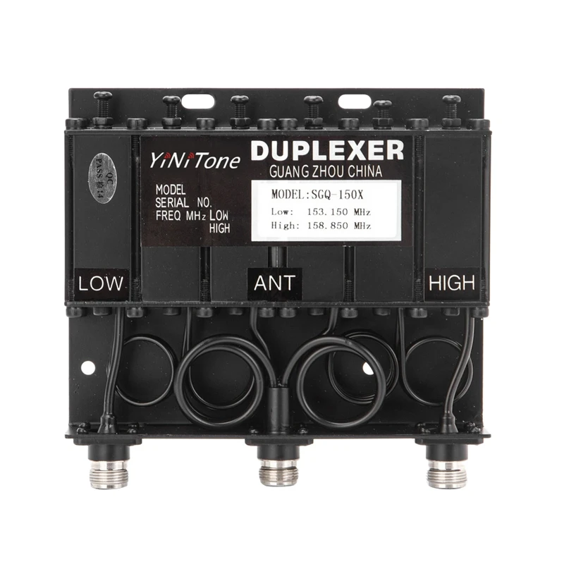 

Yinitone 10 Вт VHF Duplexer N-Head Repeater Duplexer DIY Walkie-Talkie Repeater Box коннектор TX: 153,150/RX: 158,150 МГц