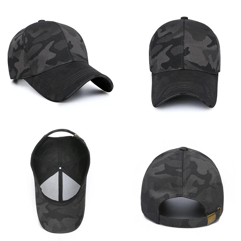 Кепка HSSEE Мужская камуфляжная Модная хлопковая Рыболовная Шапка с металлической
