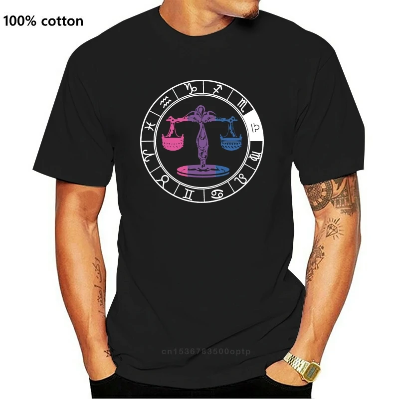 

Мужская футболка бисексуальные весы Зодиак футболка бисексуальные L футболки Женская Мужская футболка