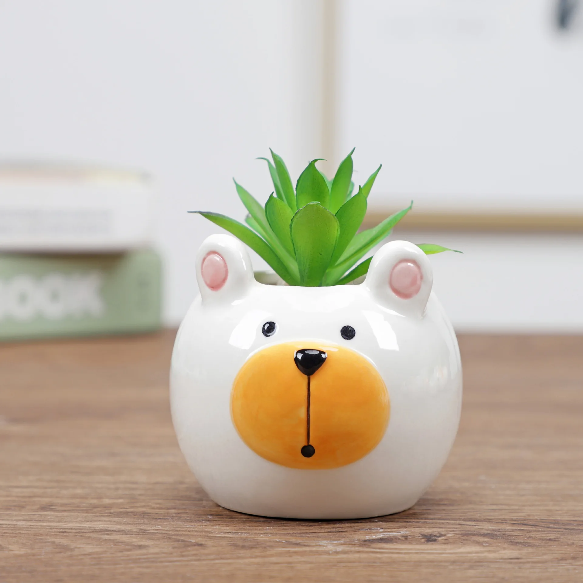 Cute Animal Flower Pot Керамическая ваза Planter Украшения для дома Декор Садовый горшок