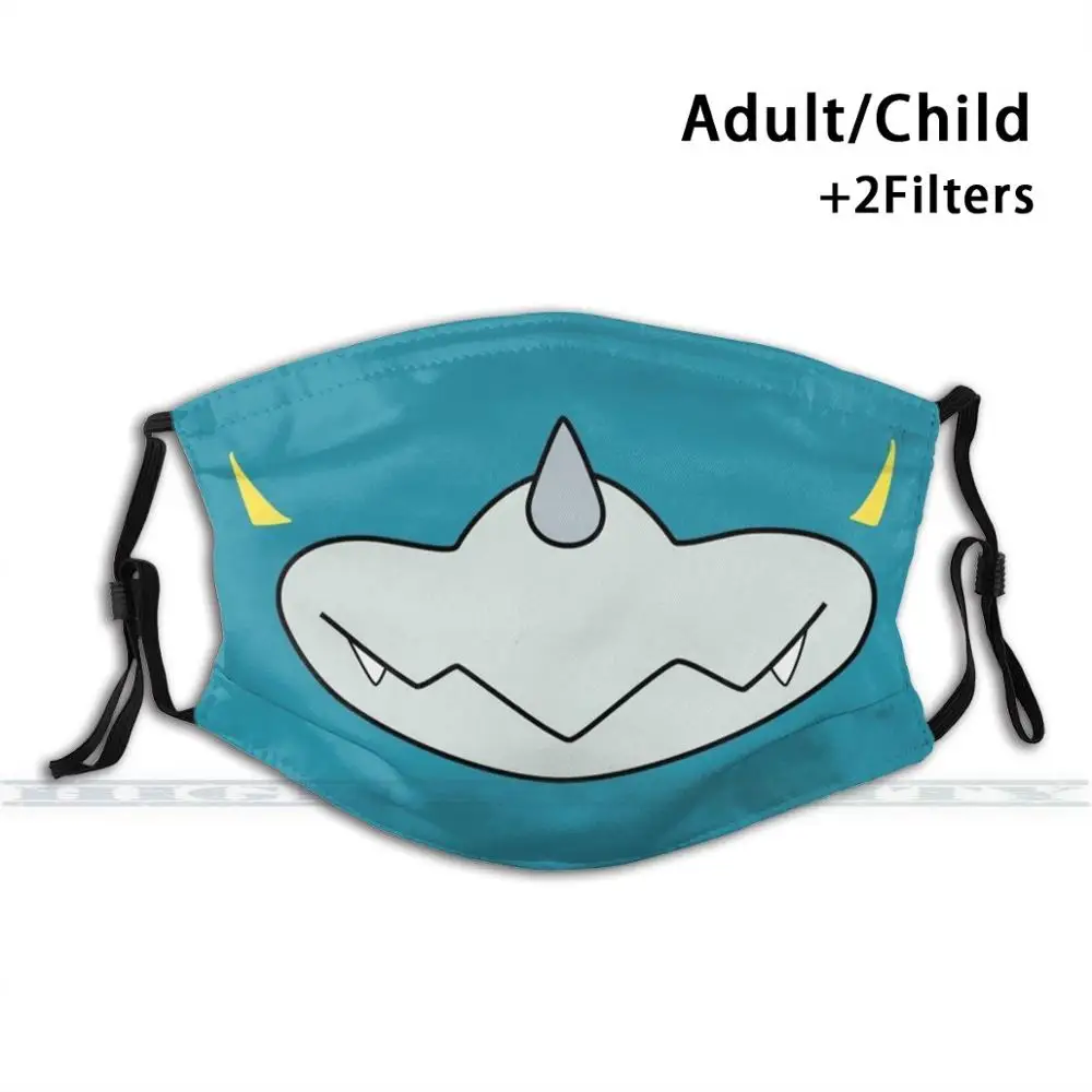 

Vee Mon's Face - Mask Custom Design For Adult Kids Anti Dust Filter Diy Cute Print Washable Mask Digimon Digital