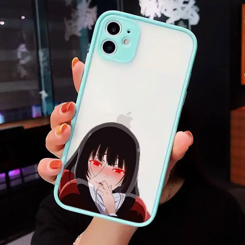

Kakegurui Jabami Yumeko luxury Phone Case funda matte transparent For iphone 7 8 11 12 plus mini x xs xr pro max cover
