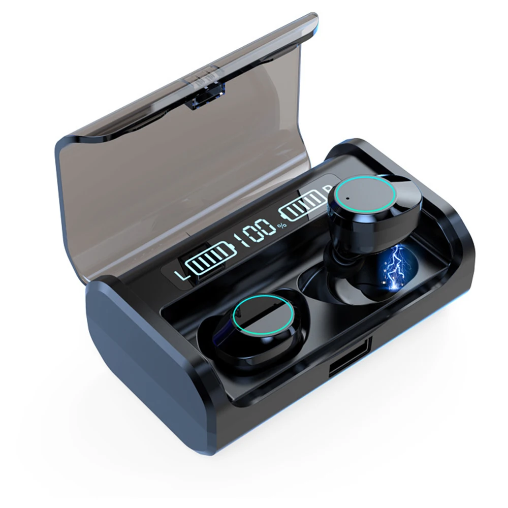 Светодиодный S стереонаушники с ЖК дисплеем и зарядным футляром на 4000 мА ·