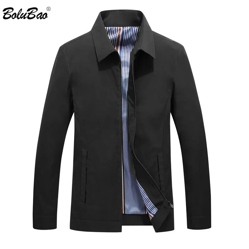 Куртка BOLUBAO мужская Тонкая однотонная удобная куртка в британском стиле деловой