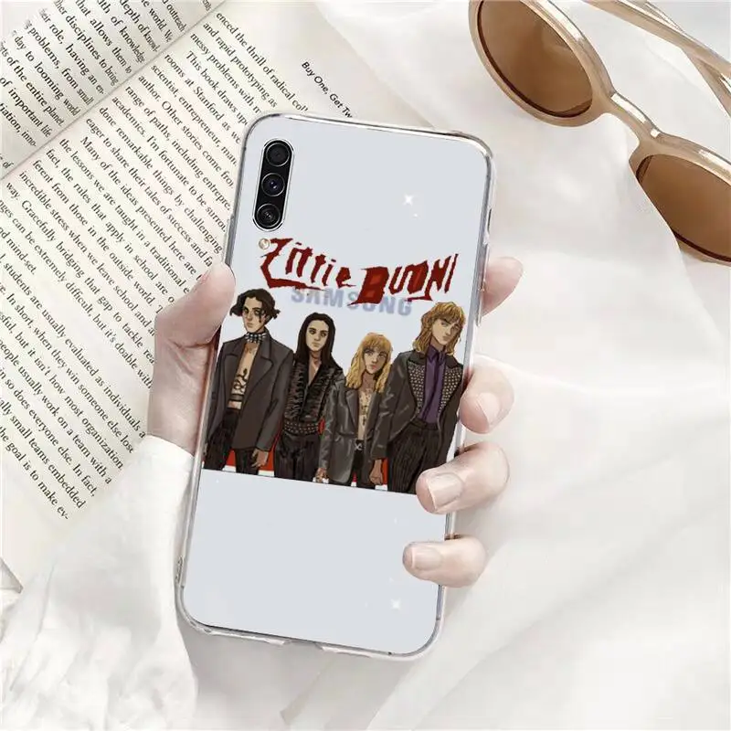 

Maneskin Damiano David Phone Case Transparent Clear For Samsung Galaxy A71 A21s S8 S9 S10 plus note 20 ultra