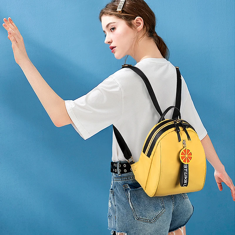 Zoger backpack girls waterproof nylon pouch new mini wild canvas bag fashion Oxford cloth small backpack ins super fire