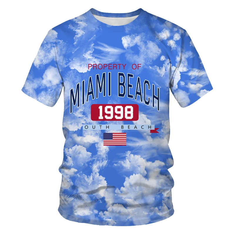 

2021 trend summer new style 3D printed T-shirt men's cool T-shirt women's short-sleeved round neck creative 3DT women's shirt