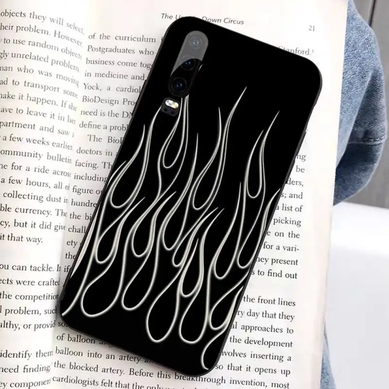 TOPLBPCS Модный мягкий чехол для телефона с рисунком пламени Huawei Honor 8x9 10 20 V 30 pro lite view 7A