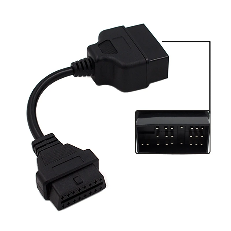 Для Toyota 22Pin к OBDII 16-контактный гнездовой разъем Адаптерный кабель для OBD II