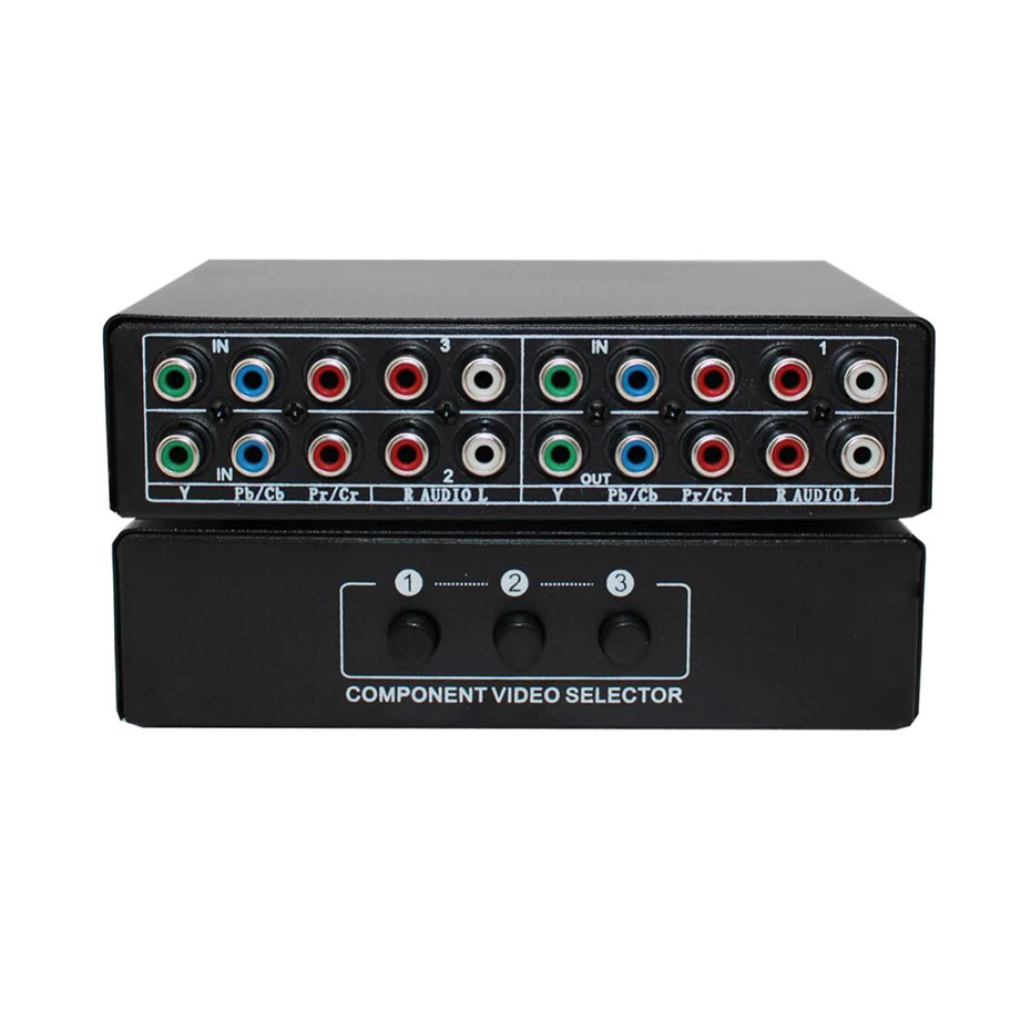 Селектор компонентов RGB 5 RCA 3-полосный ypbpr-переключатель AV-переключатель для PS2 Wii