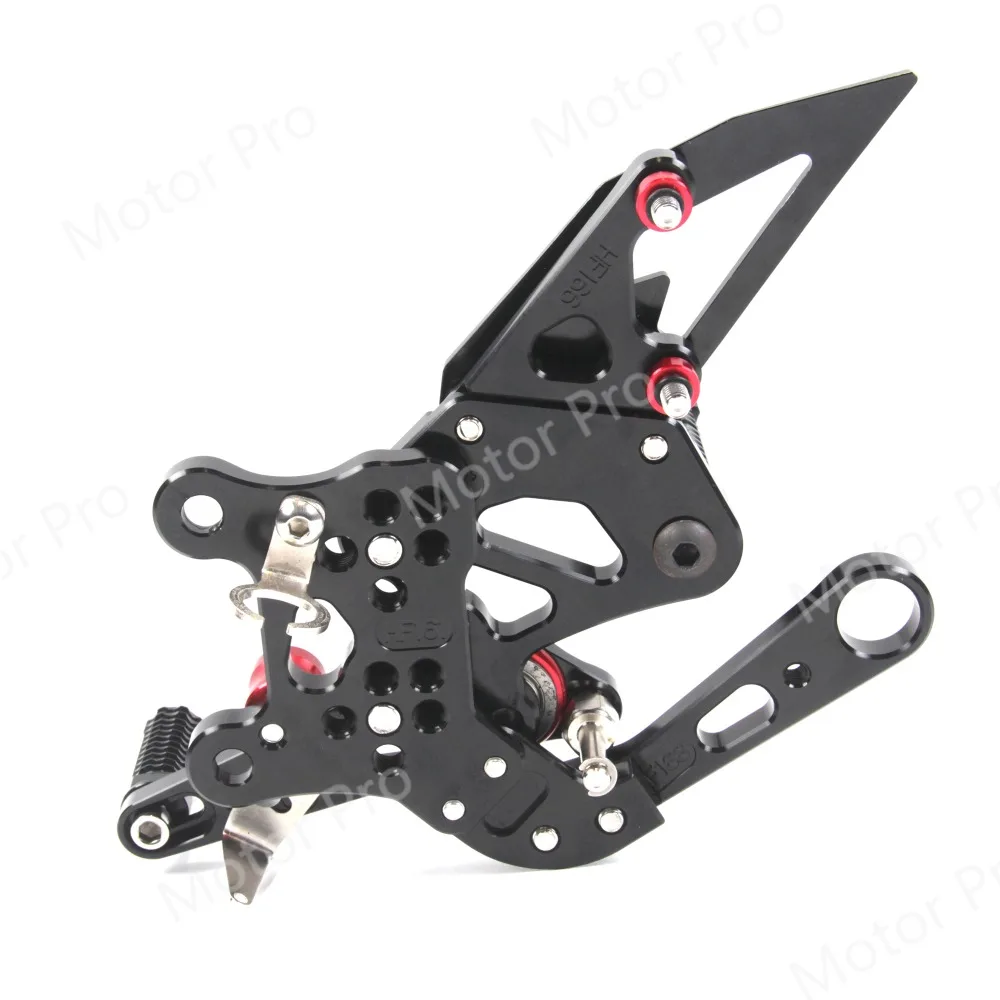 Регулируемые подножки для Aprilia RSV4 R FACTORY 2009-2012 аксессуары для мотоциклов подножки Rearsets 2010 2011 CNC алюминий