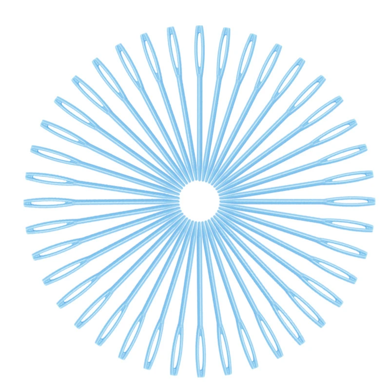 10 шт. пластиковые швейные иглы большой глаз вышивка шерсть вязание спицы ручная