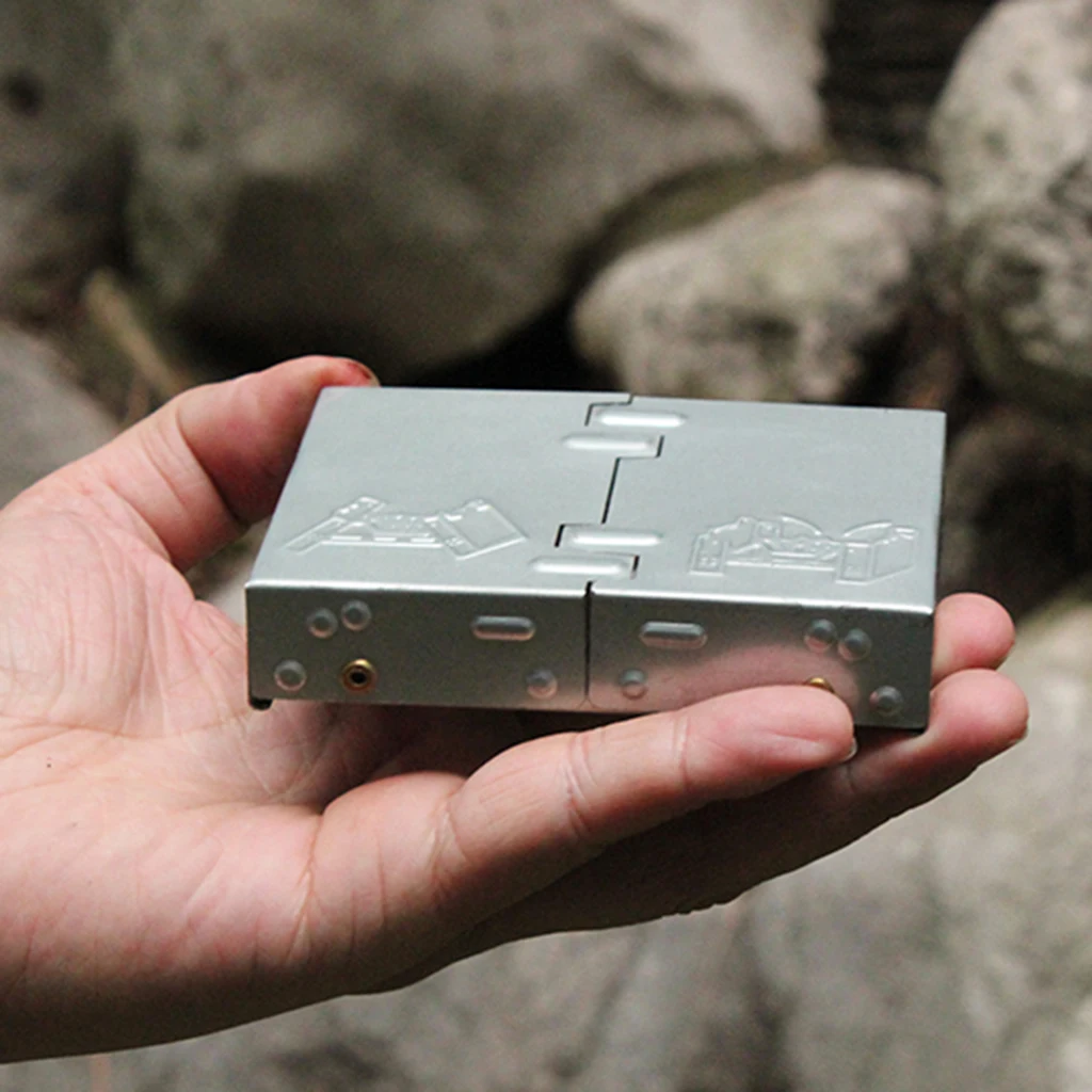 Спиртовая горелка из нержавеющей стали для приготовления пищи на природе