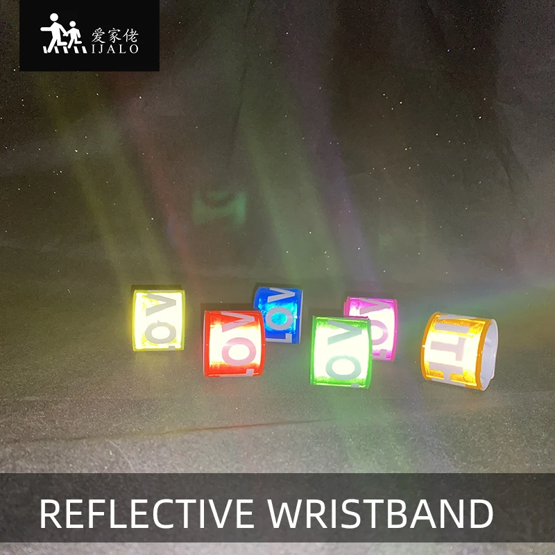 Светоотражающий браслет FAITH HOPE LOVE на запястье 30 см для бега езды