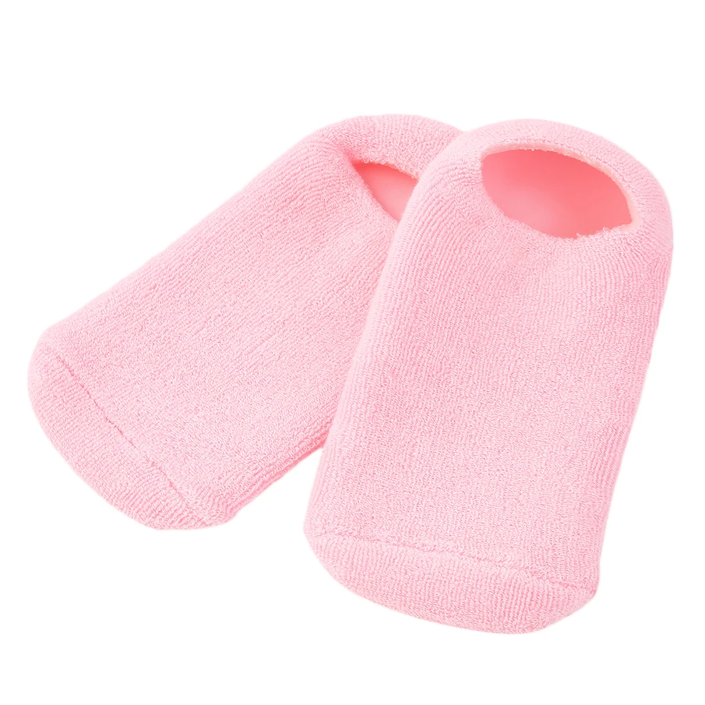 

2 pcs/lot Cotton and Silicon Gel Moisturize Soften Repair Cracked Skin Gel Sock Skin Foot Care Tool Treatment Spa Sock