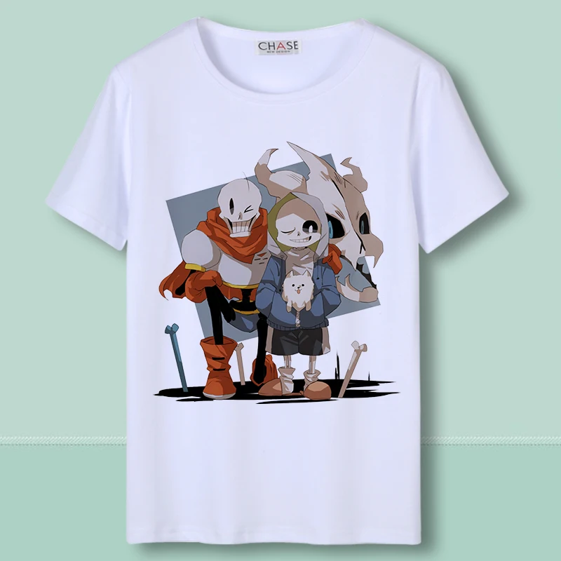 Детская футболка с надписью undertale для взрослых и детей аниме Игра женская топы