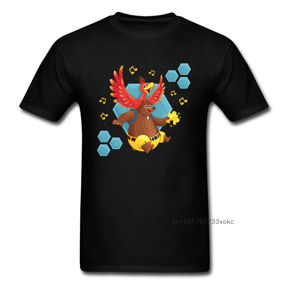 Мужская футболка с рисунком птицы и медведя хлопковая качественная летняя