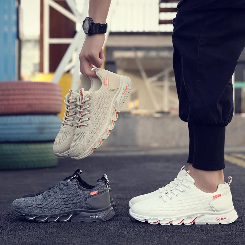 SALUDAS ​Men Sneakers Blade Running Shoes For Men Trending Walking Jogging Tennis Shoes Breathable Anti-Slippery Walking Shoe