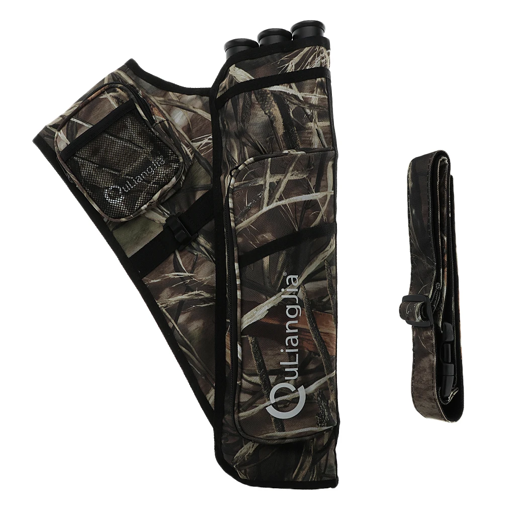 Премиум три трубы стрельба из лука стрела Хип колчан держатель сумка с