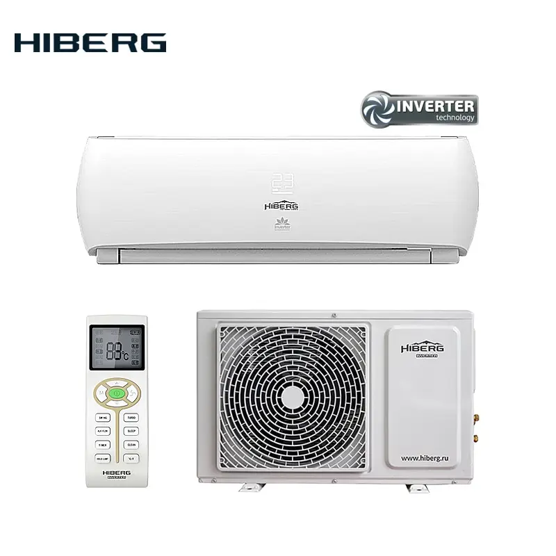 Инверторная Сплит-система HIBERG AC-09 Lux A класс 3D распределение воздушных потоков