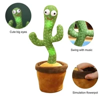 twisting cactus plush toy electronic cactus with the song usb charge bluetooth cute dancing cactus plush early educational toy