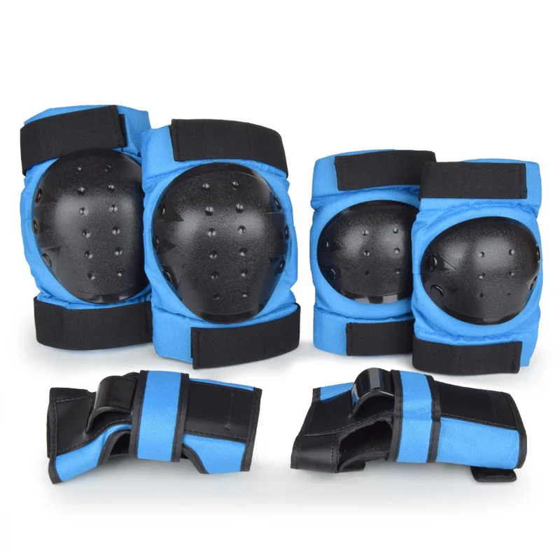 

6 Pieces Children's Outdoor Skating Sports Protective Gear Kneepad Elbow Pads Wrist Guards Roller Bike Skates Safety Protection