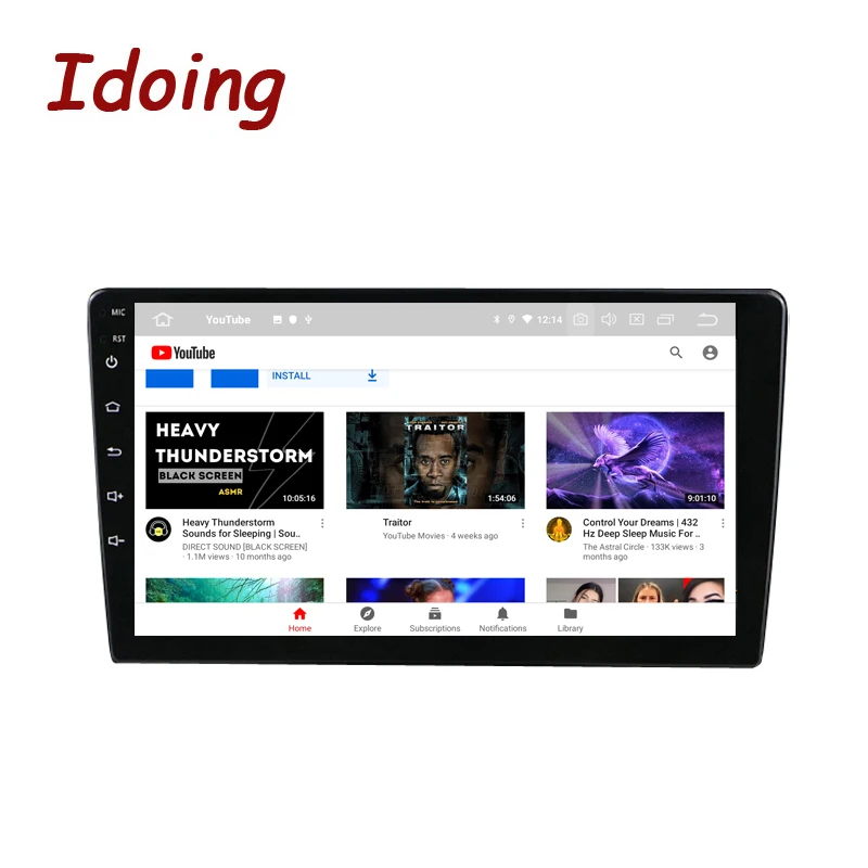 Автомагнитола Idoing PX5 универсальная мультимедийная система с 9 &quotэкраном 10 2 дюйма