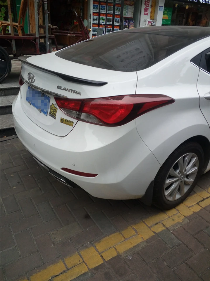 Спойлер для Hyundai Elantra заднее крыло из АБС пластика грунтовой цвет задний спойлер