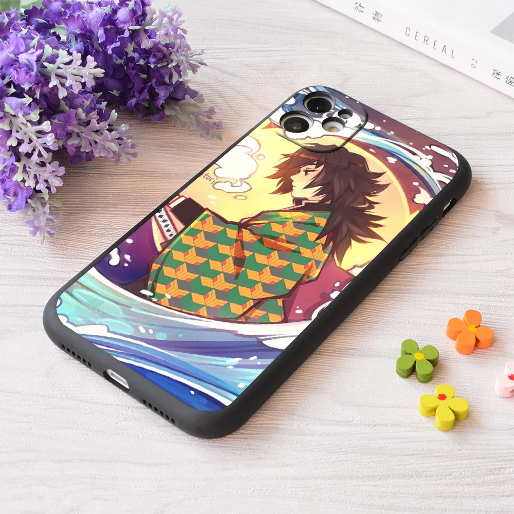 

For iPhone Giyuu Print Soft Matt Apple Case