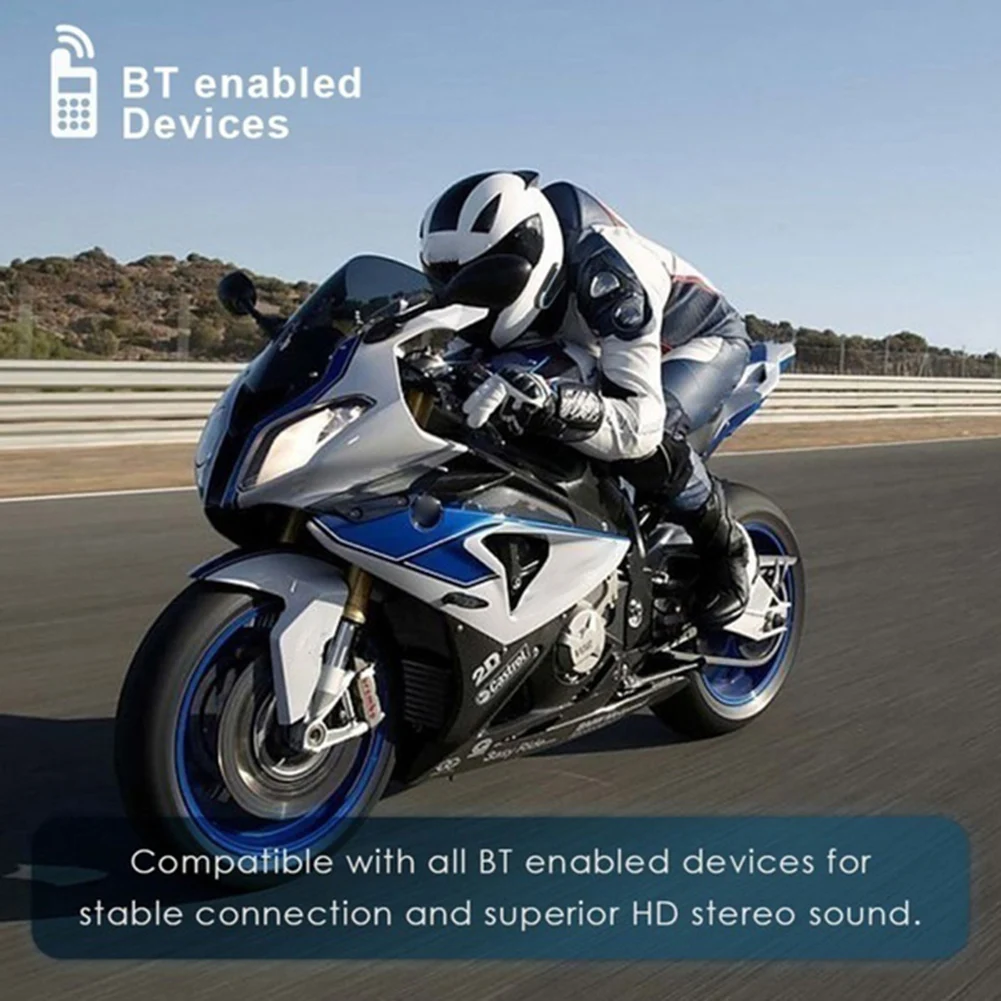 Водонепроницаемая беспроводная гарнитура B35 с Bluetooth 4 1 для мотоциклистов шлемов FM