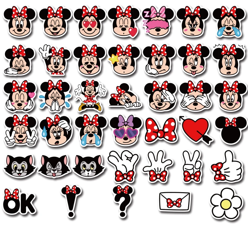 Для выведения токсинов 40 шт Disney наклейки с картинками принцесс Микки кошка Мэри