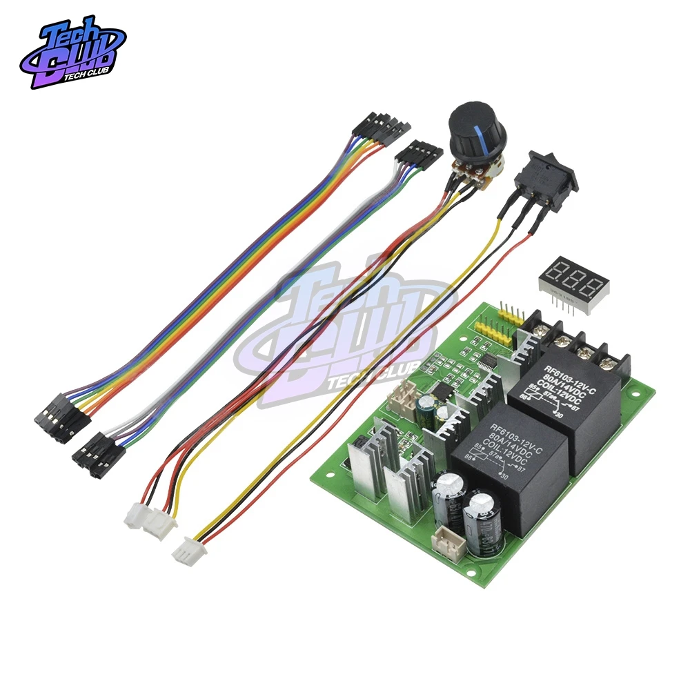 DC10 55V Регулируемый 0 ~ 100% контроллер скорости ШИМ двигатель постоянного тока