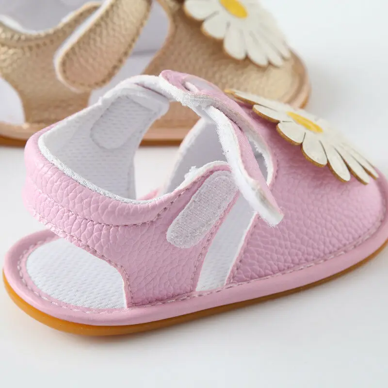

0-18M Baby Infant Kid Girl Soft Sole Crib Toddler Summer Princess Sandals Shoes