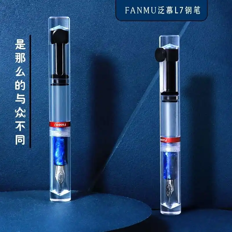 

Fanmu креативная прозрачная авторучка из смолы акриловая чернильная ручка EF/F Schmidt Nib бизнес канцелярские офисные школьные принадлежности