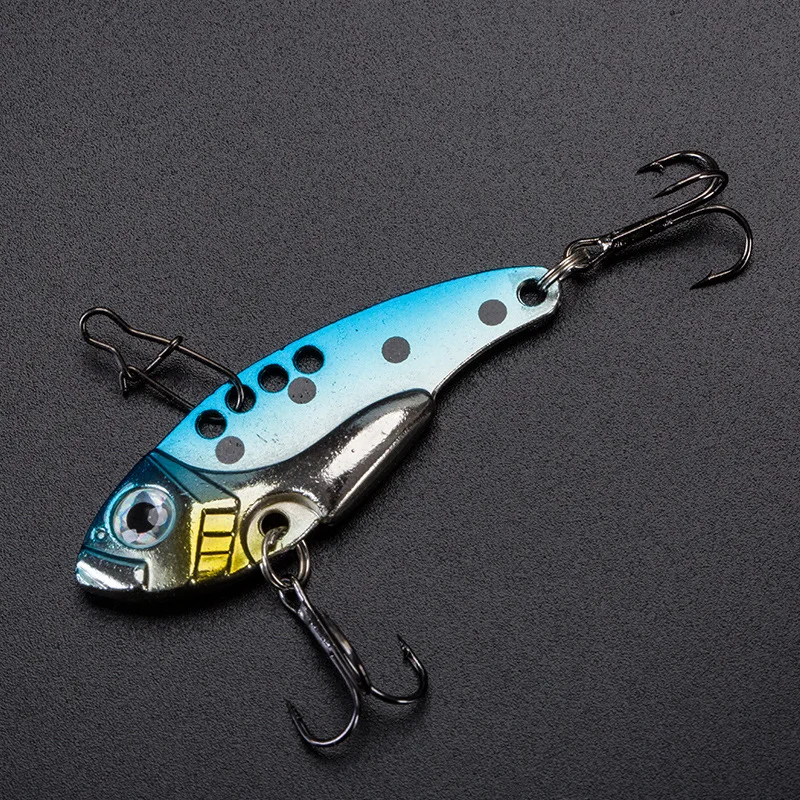 Приманка Вибрирующая металлическая 7/9/12 г с трехмерными глазами