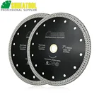Алмазная пила SHDIATOOL, насадка для сухой и влажной резки, 7 дюймов, 180 мм, для плитки и мрамора, горячее прессование, 2 шт.