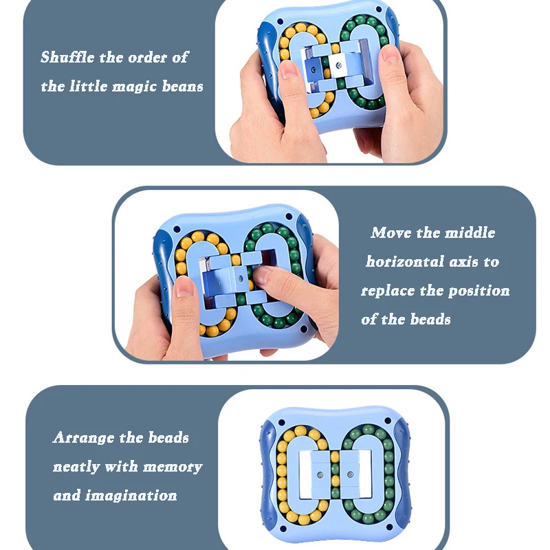 Спиннинг волшебные бобы антистрессовый куб игрушки беспокойство фиджет