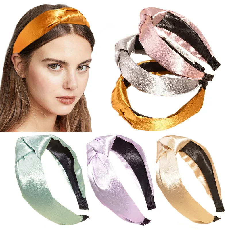 

Hong Kong Style Simple Non-Slip Wash Face Wide Brim Headband