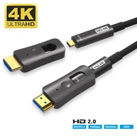 4k hdr fiber optic hdmi compatible cable ultra hd 444 high speed 18gbps hdcp2 2 ultra slim cord for projectortabletcamcorder