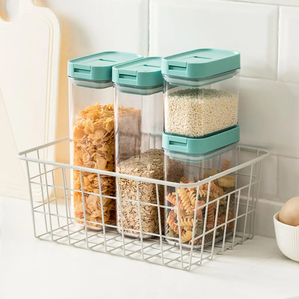 1 шт контейнеры для хранения продуктов с крышками штабелируемые кухни и кладовой