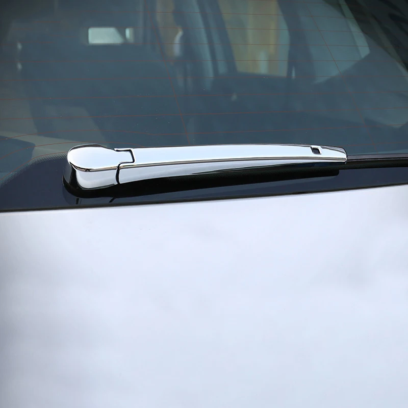 

ABS Chrome Rear Trunk Window Wiper Arm Blade Cover Trim Overlay Nozzle Garnish For Volkswagen VW T-ROC T ROC 2017 2018 Accessory
