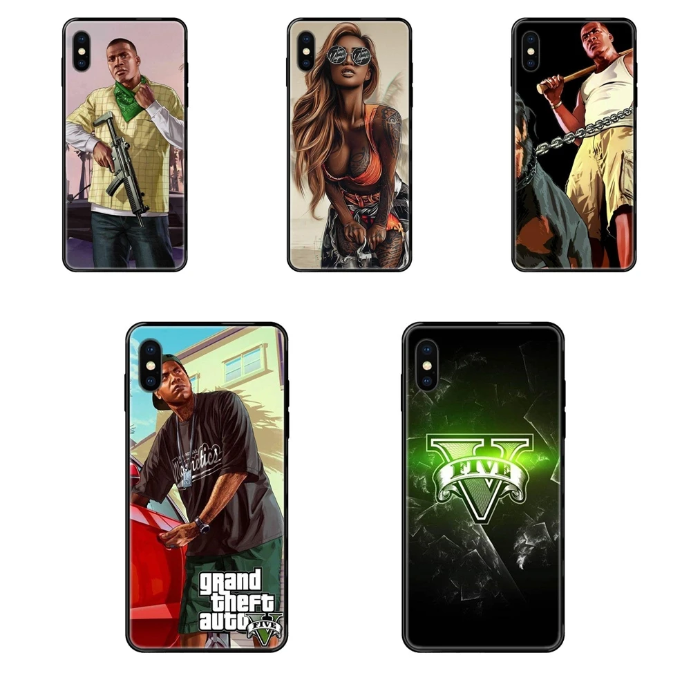 Vente для Xiaomi Mi Note A1 A2 A3 5 5s 6 8 9 10 SE Lite Pro Ultra Grand Theft Auto Gta 1 черный мягкий чехол из ТПУ с