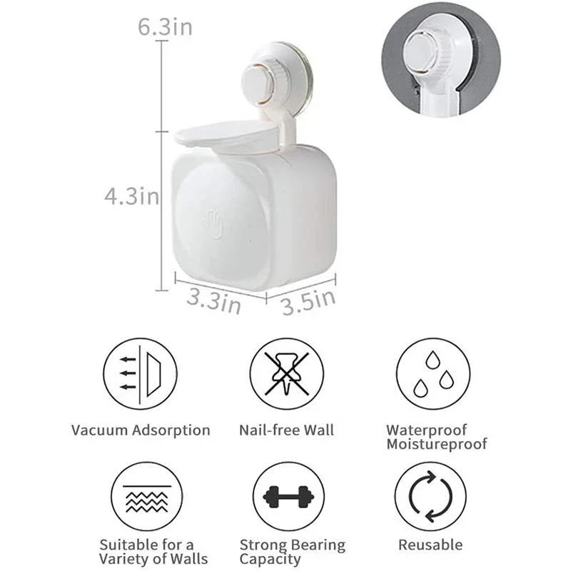 Силиконовый дозатор жидкого мыла настенный диспенсер для шампуня ванной комнаты