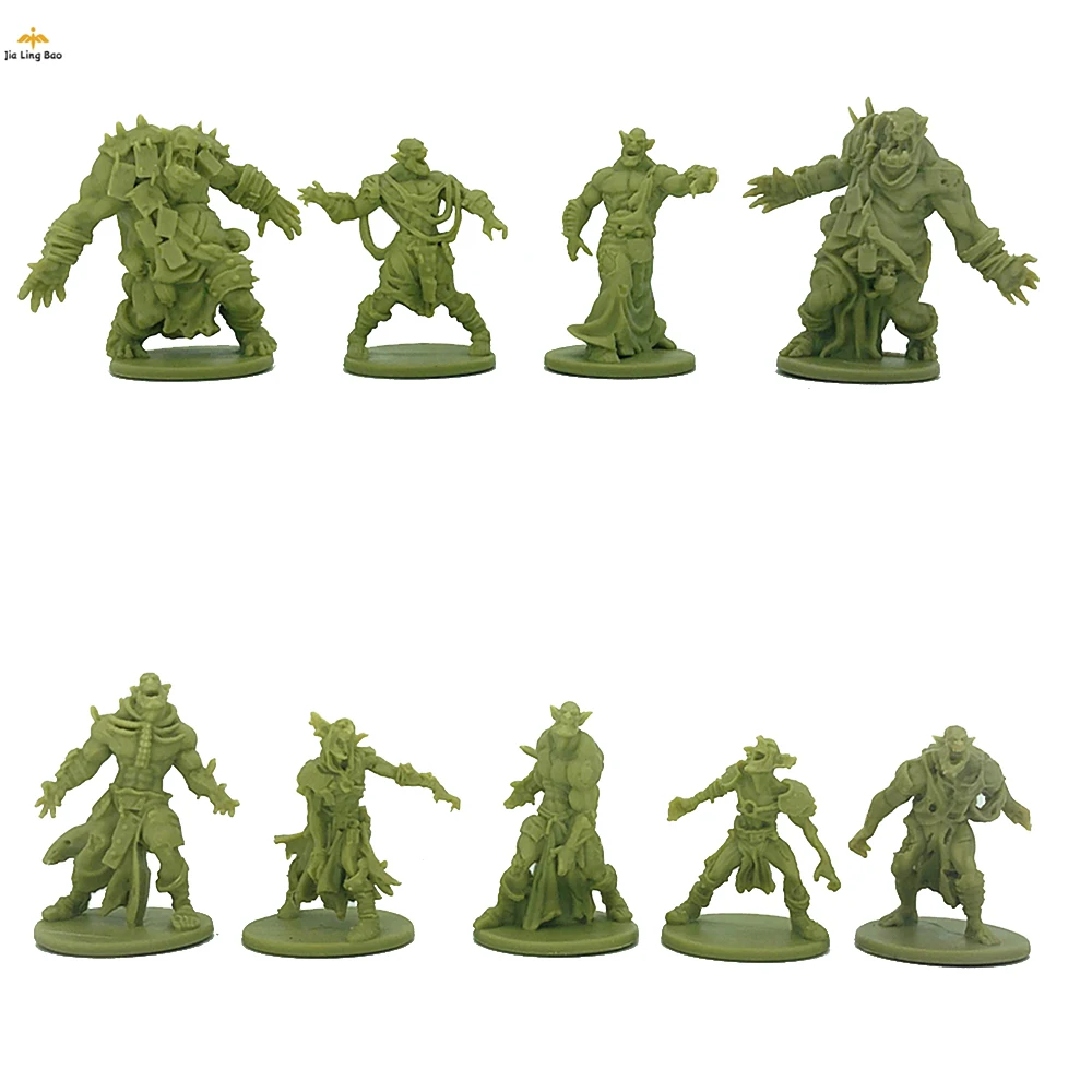 Zombicide миниатюры рисунок Неокрашенная модель комплект зомби моделирование ПВХ