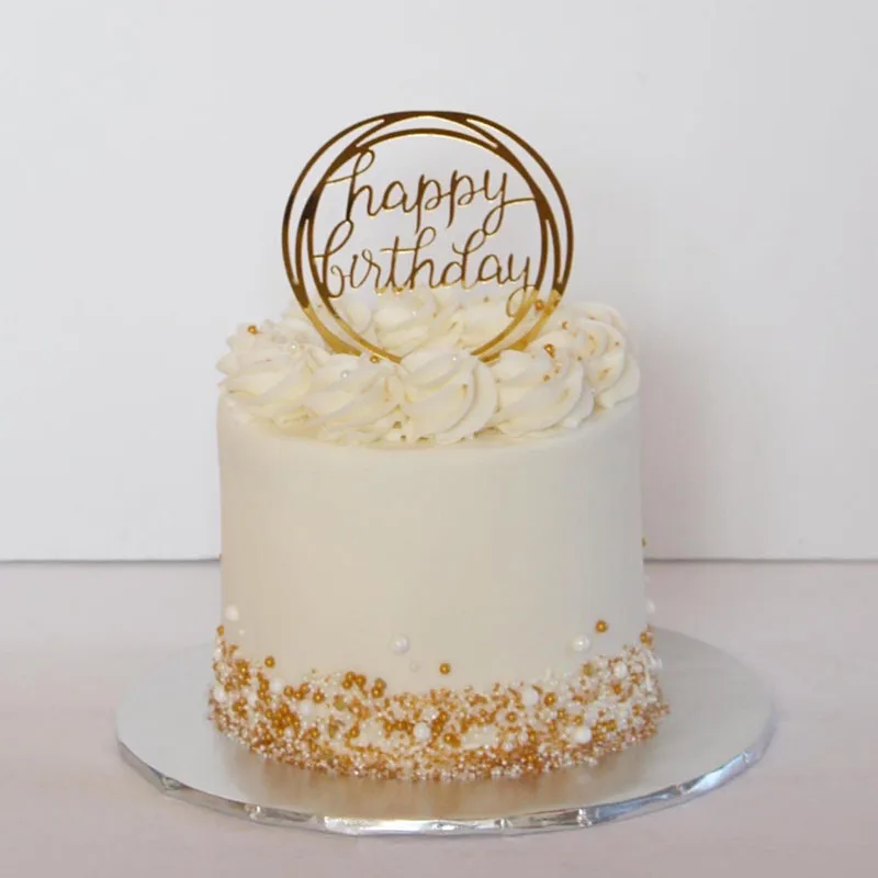 1 шт. золотистые серебристые вечерние принадлежности для тортов акриловый Топпер