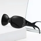 2021 пластиковые солнцезащитные очки UV400 женские Овальные брендовые пикантные модные черные женские ретро очки с кристаллами поляризованные очки для вождения